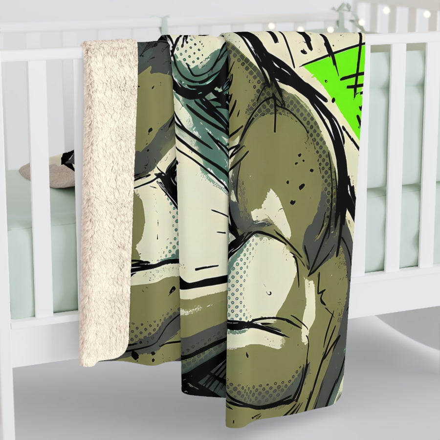 French Bulldog Comic Pop Art Throw Blanket | Premium Dog Art | Tritan
