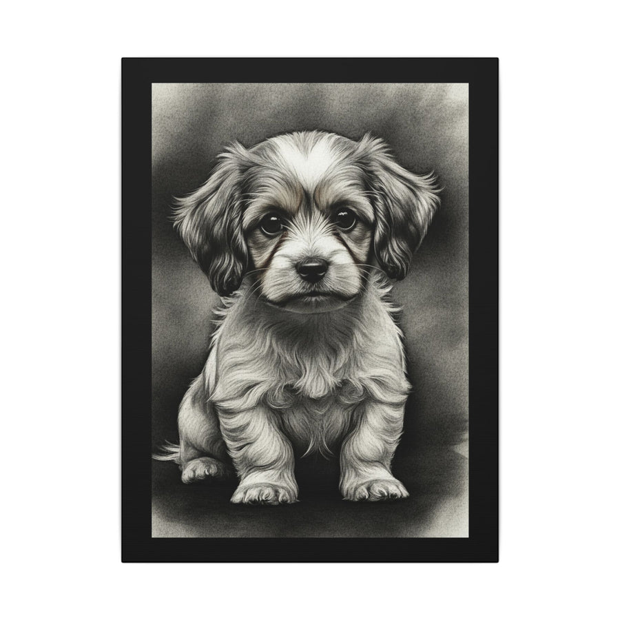 Havanese Charcoal Portrait Canvas Wall Art | Dog Lover Gift | Pet Memorial | Havanese Mom Gift | Home Decor