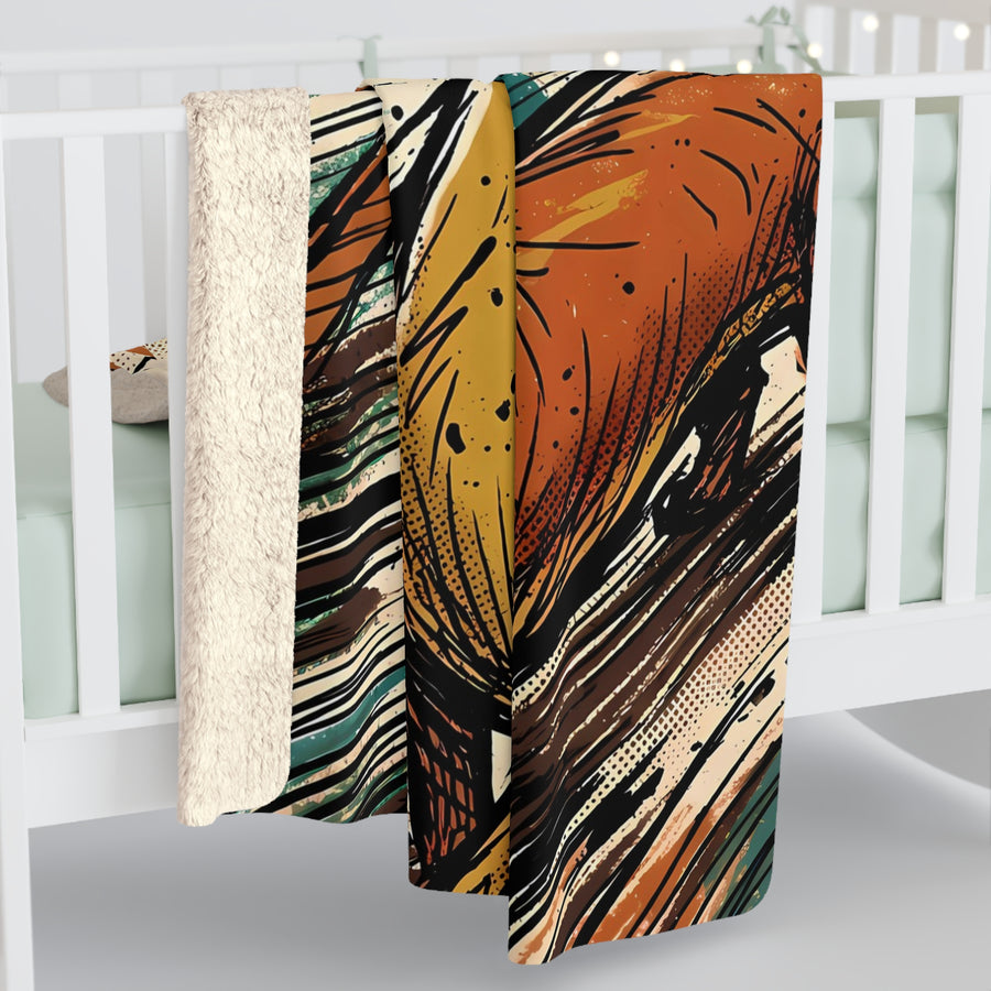 Dachshund Comic Pop Art Throw Blanket | Premium Dog Art | Tritan