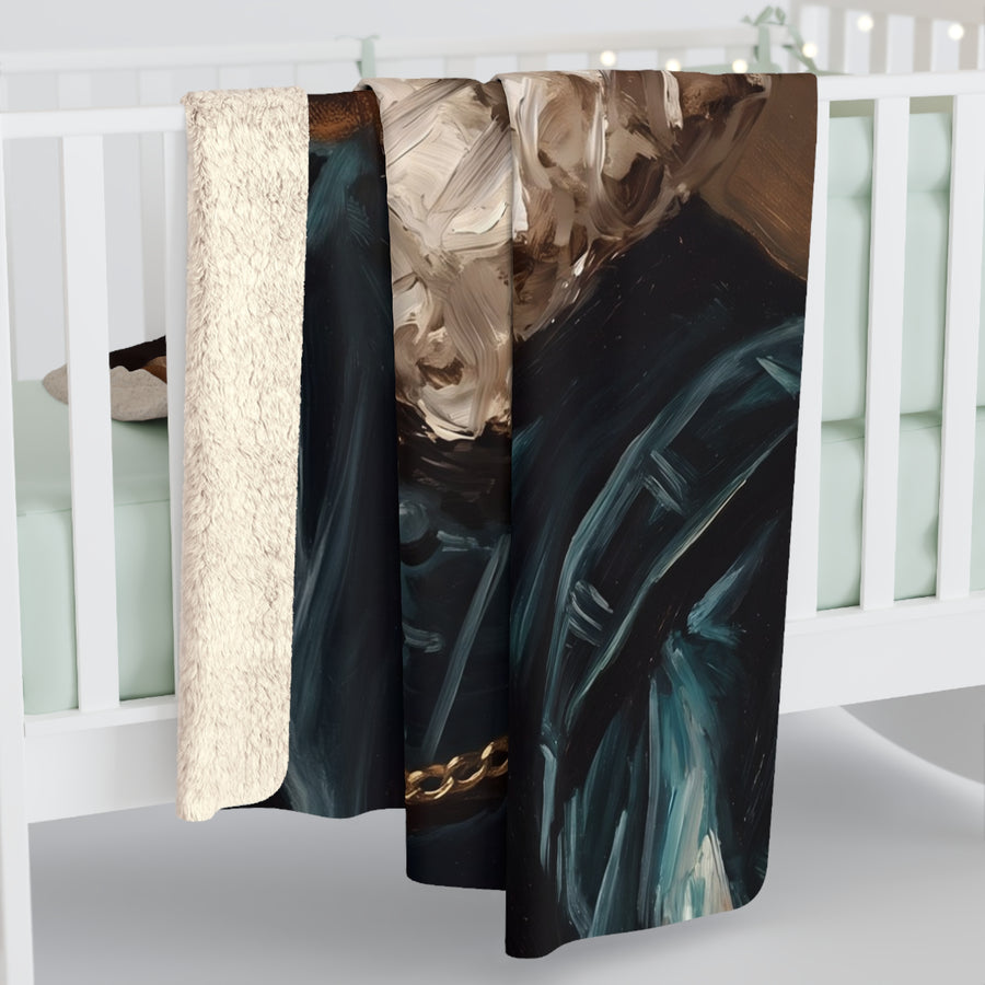 Beagle Renaissance Royal Portrait Regal Throw Blanket | Premium Dog Art | Tritan