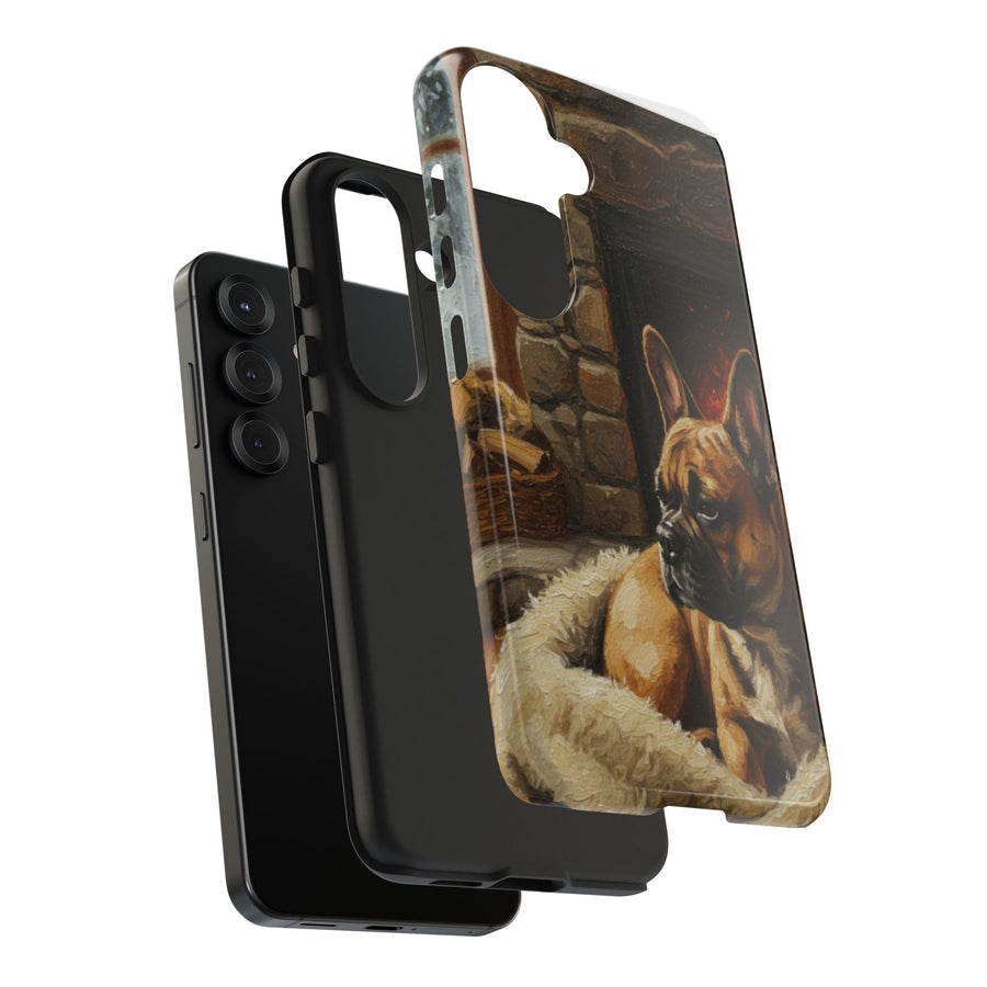 French Bulldog Phone Case — Acrylic Dog Art | iPhone 17/16/15 & Samsung | Dog Lover Gift