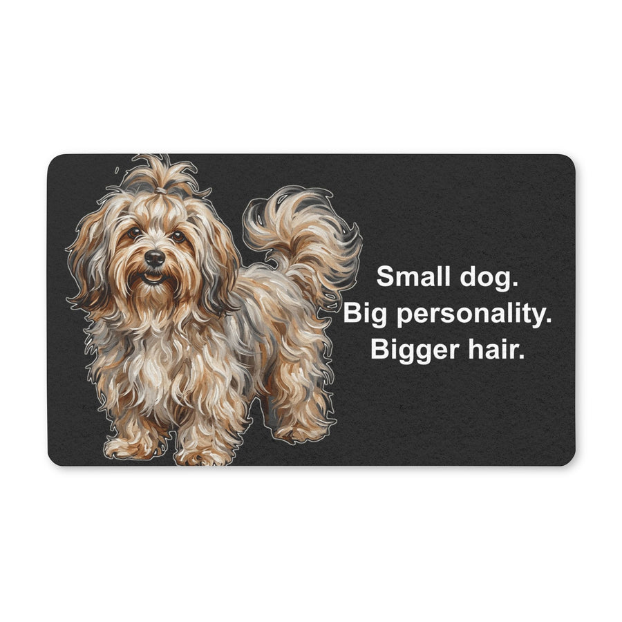 Havanese Doormat | Cute Cartoon Dog Floor Mat | Havanese Lover Gift | Dog Mom Home Decor | Indoor Entryway Welcome Mat — primary view