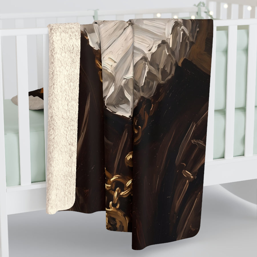 Corgi Renaissance Royal Portrait Regal Throw Blanket | Premium Dog Art | Tritan