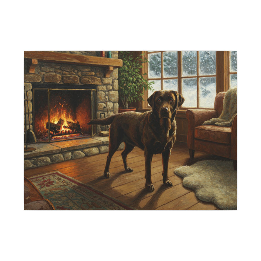 Labrador Retriever Acrylic Painting Canvas Wall Art, Dog Lover Gift, Pet Portrait, Home Decor, Animal Art Print