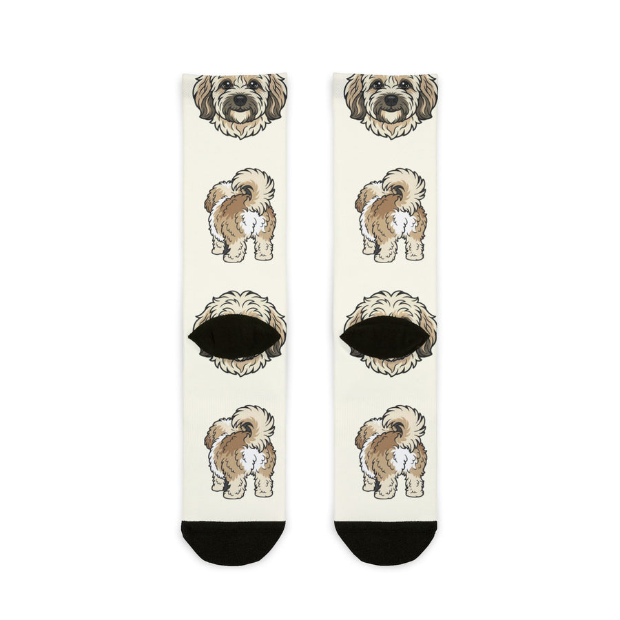 Havanese Socks | Fun All Over Print Dog Socks | Havanese Mom Gift | Cute Crew Socks for Dog Lovers | Stocking Stuffer