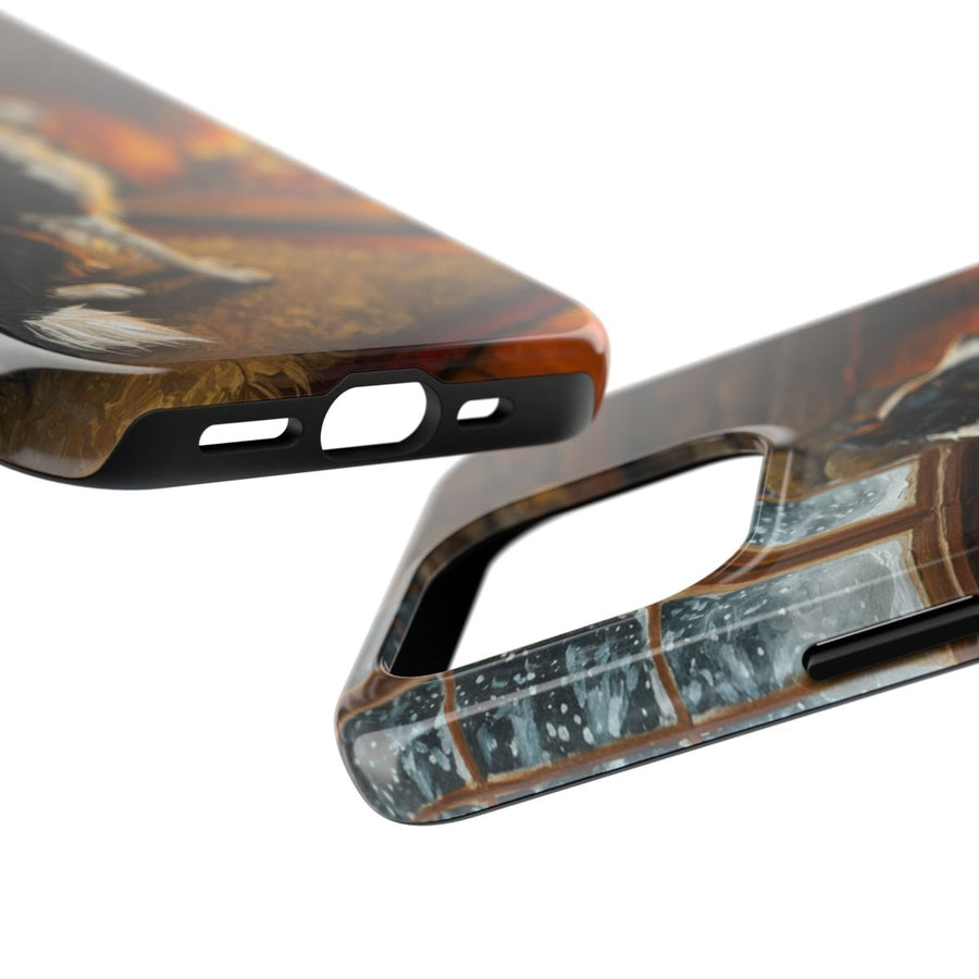 Border Collie Acrylic tough phone case by Tritan, side