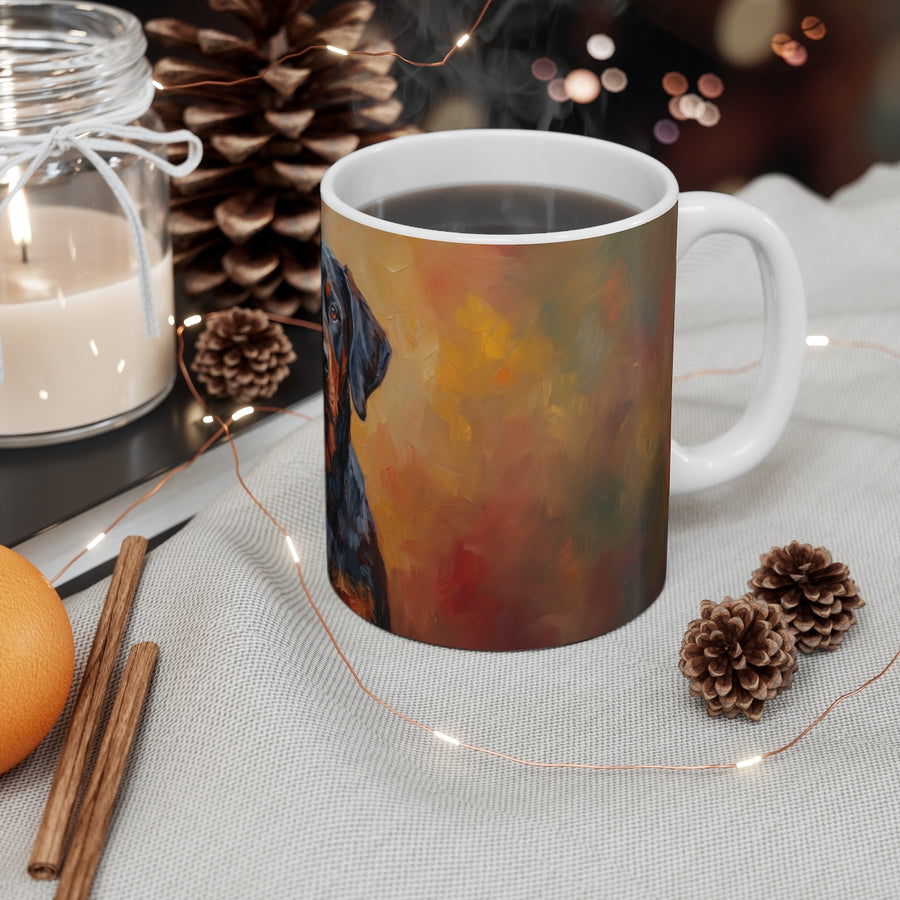 Dachshund Acrylic ceramic mug by Tritan, context
