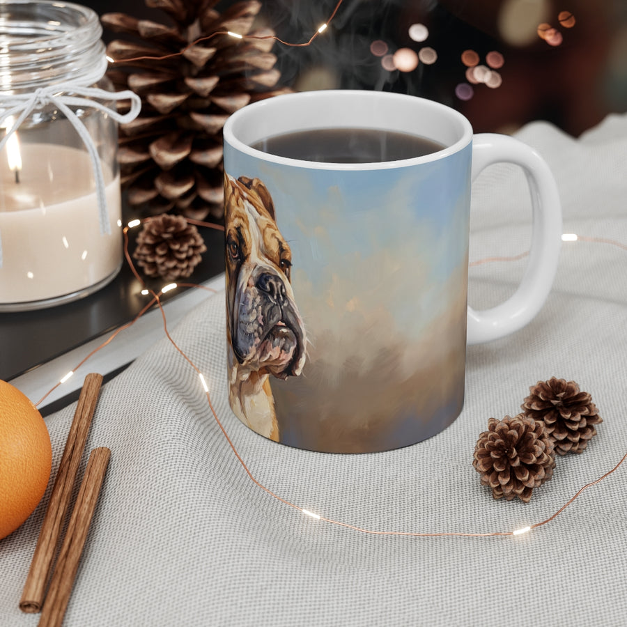 English Bulldog Acrylic ceramic mug by Tritan, context