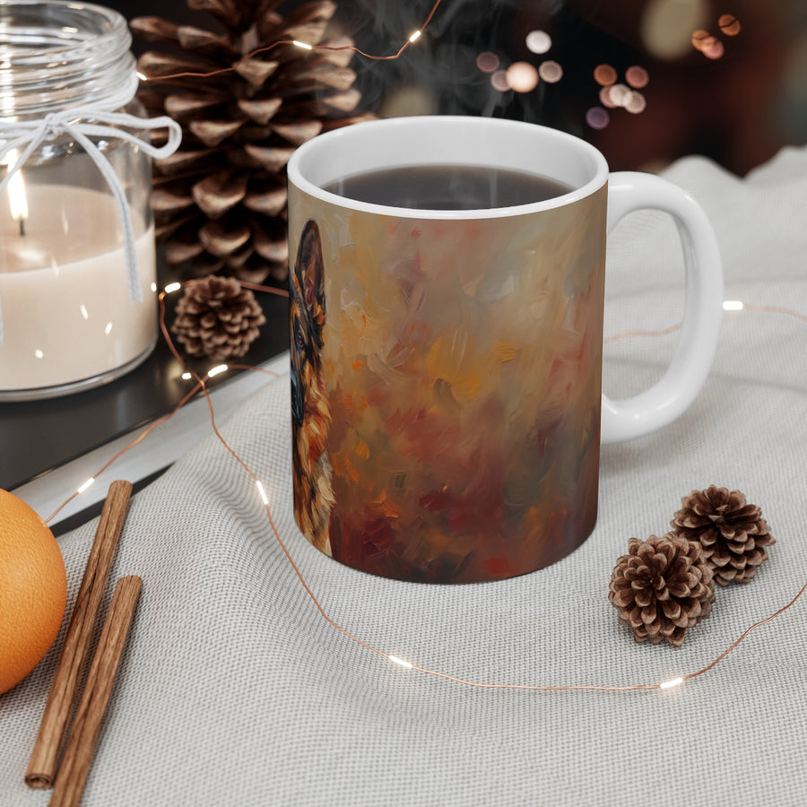 German Shepherd Acrylic ceramic mug by Tritan, context