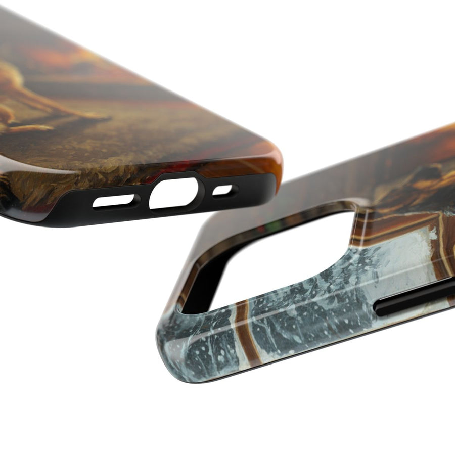 German Shepherd Acrylic tough phone case by Tritan, side