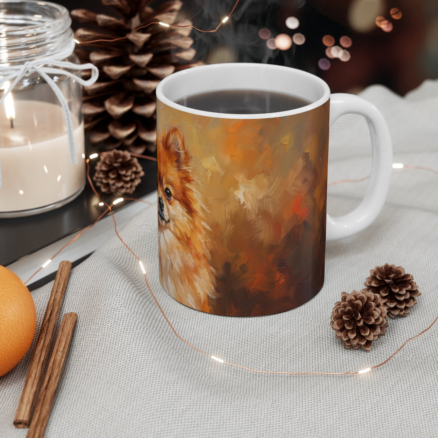 Pomeranian Acrylic ceramic mug by Tritan, context
