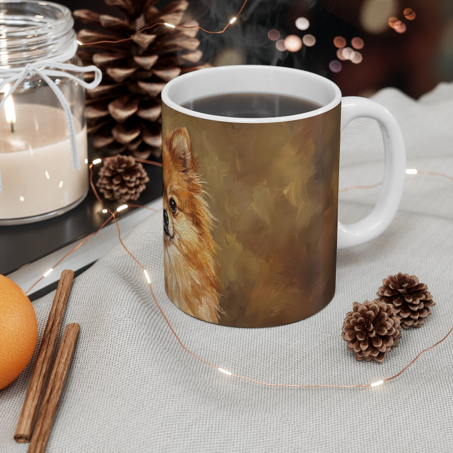 Pomeranian Acrylic ceramic mug by Tritan, context
