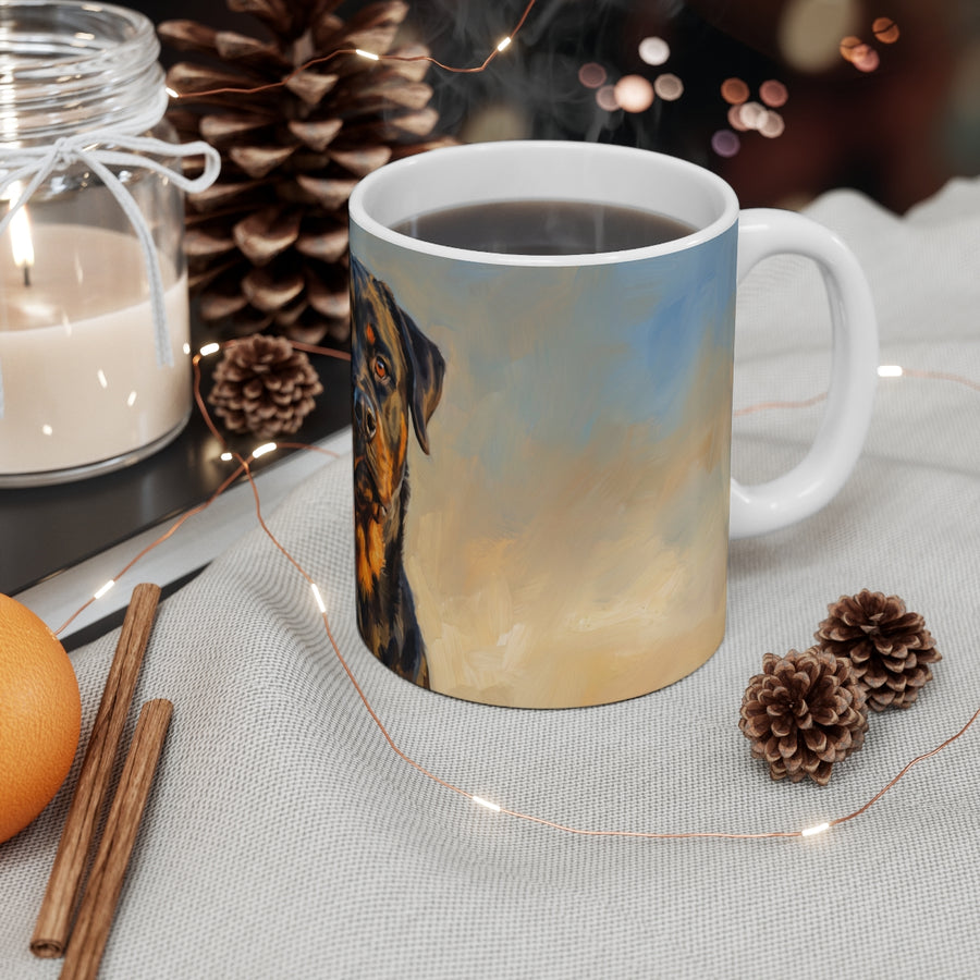 Rottweiler Acrylic ceramic mug by Tritan, context