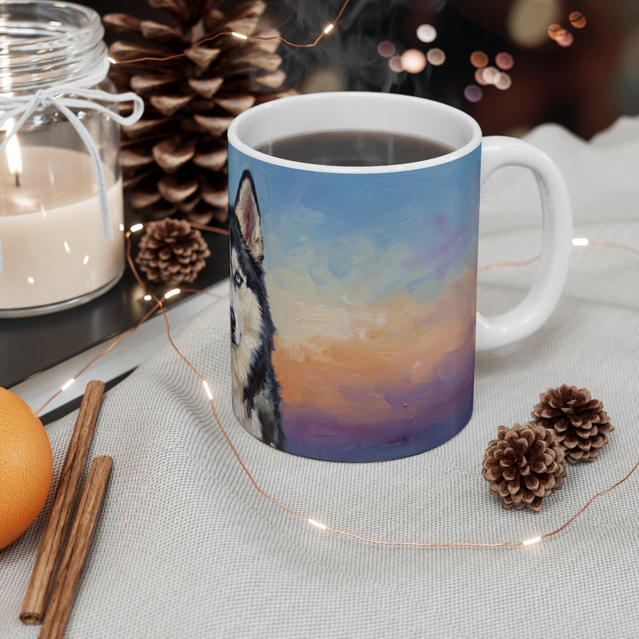Siberian Husky Acrylic ceramic mug by Tritan, context