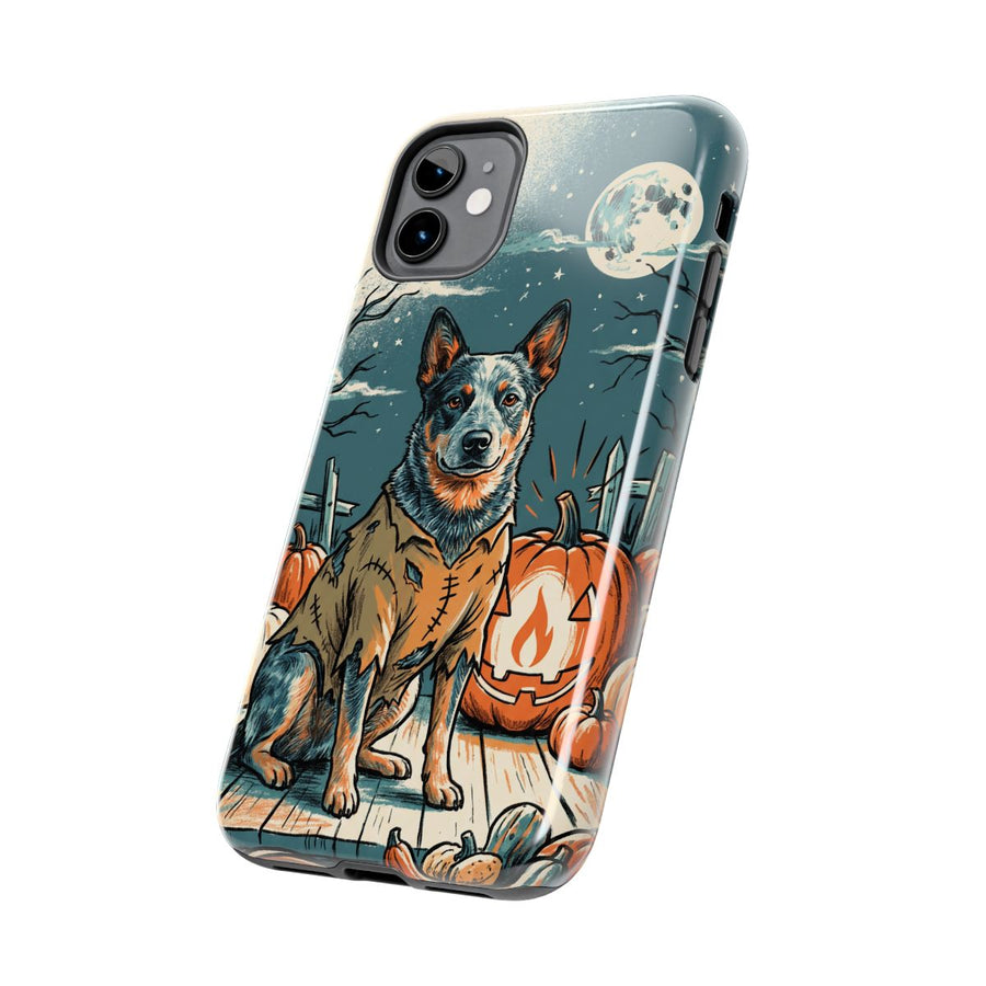 Australian Cattle Dog Halloween tough phone case by Tritan, side