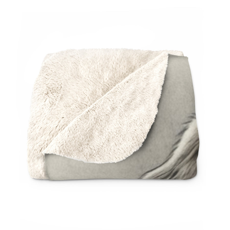 Beagle Charcoal Portrait Throw Blanket | Premium Dog Prints | Tritan
