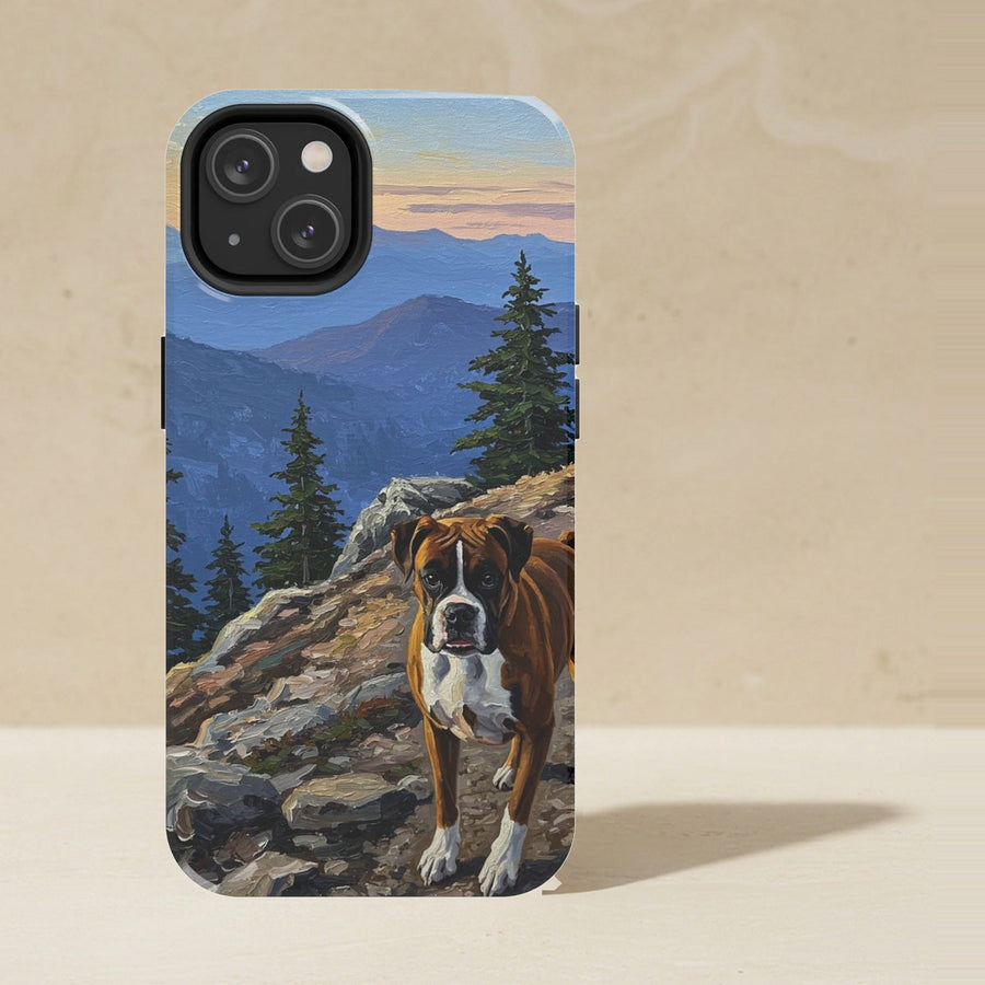 Boxer Acrylic tough phone case by Tritan, angled view