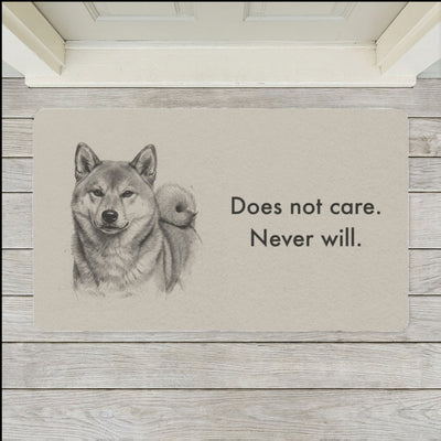 Shiba Inu Doormat | Pencil Sketch Dog Floor Mat | Shiba Lover Gift | Dog Mom Home Decor | Indoor Entryway Welcome Mat