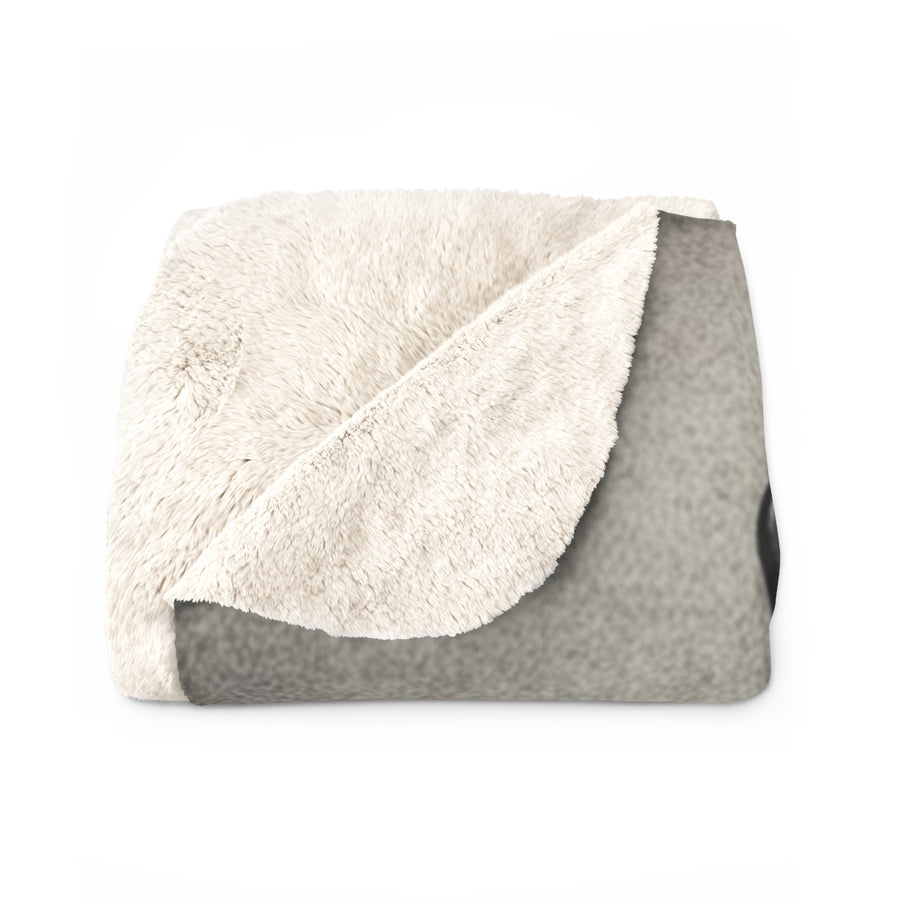 English Bulldog Charcoal Portrait Throw Blanket | Premium Dog Prints | Tritan