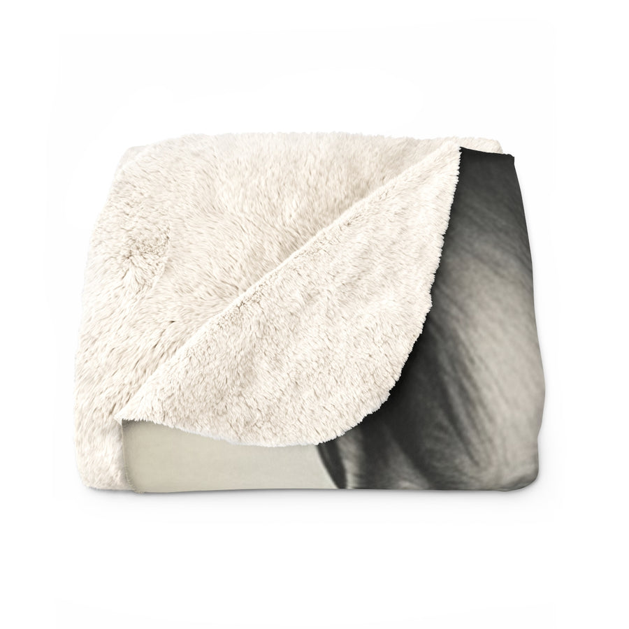 French Bulldog Charcoal Portrait Throw Blanket | Premium Dog Prints | Tritan