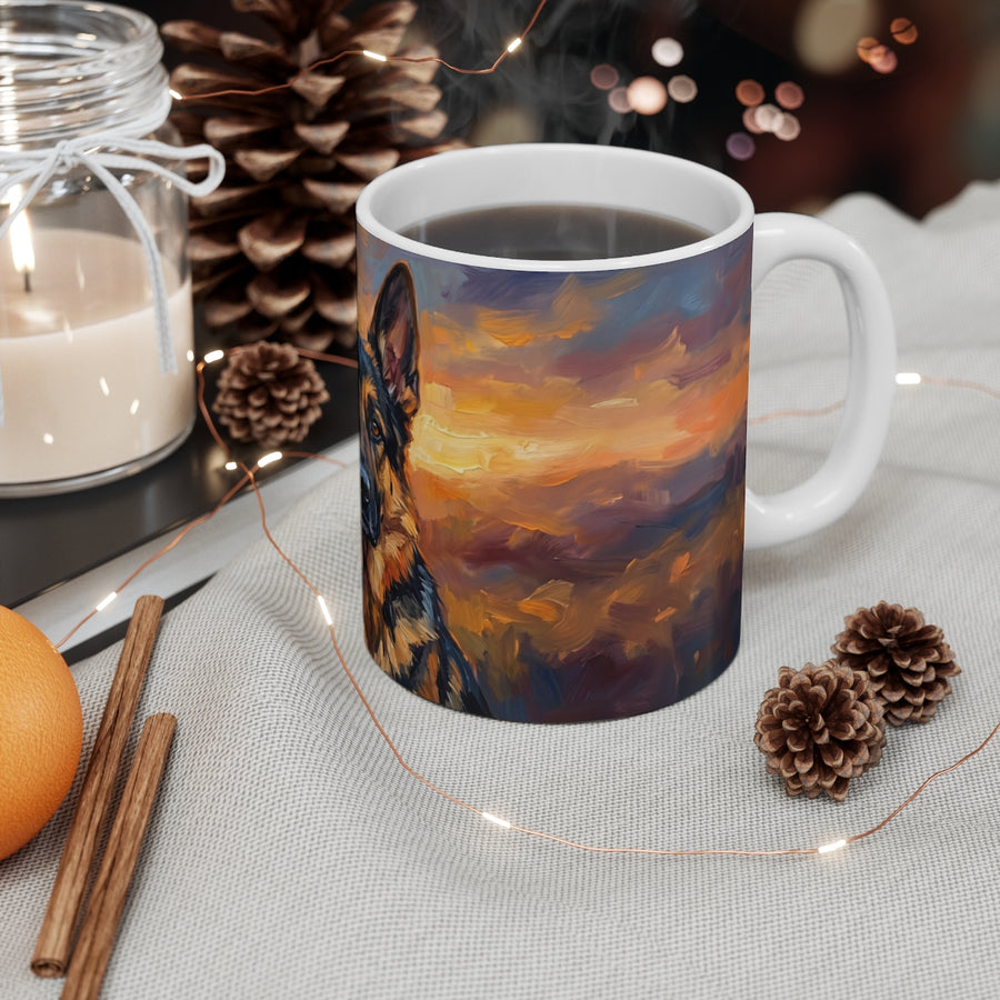 German Shepherd Acrylic ceramic mug by Tritan, context