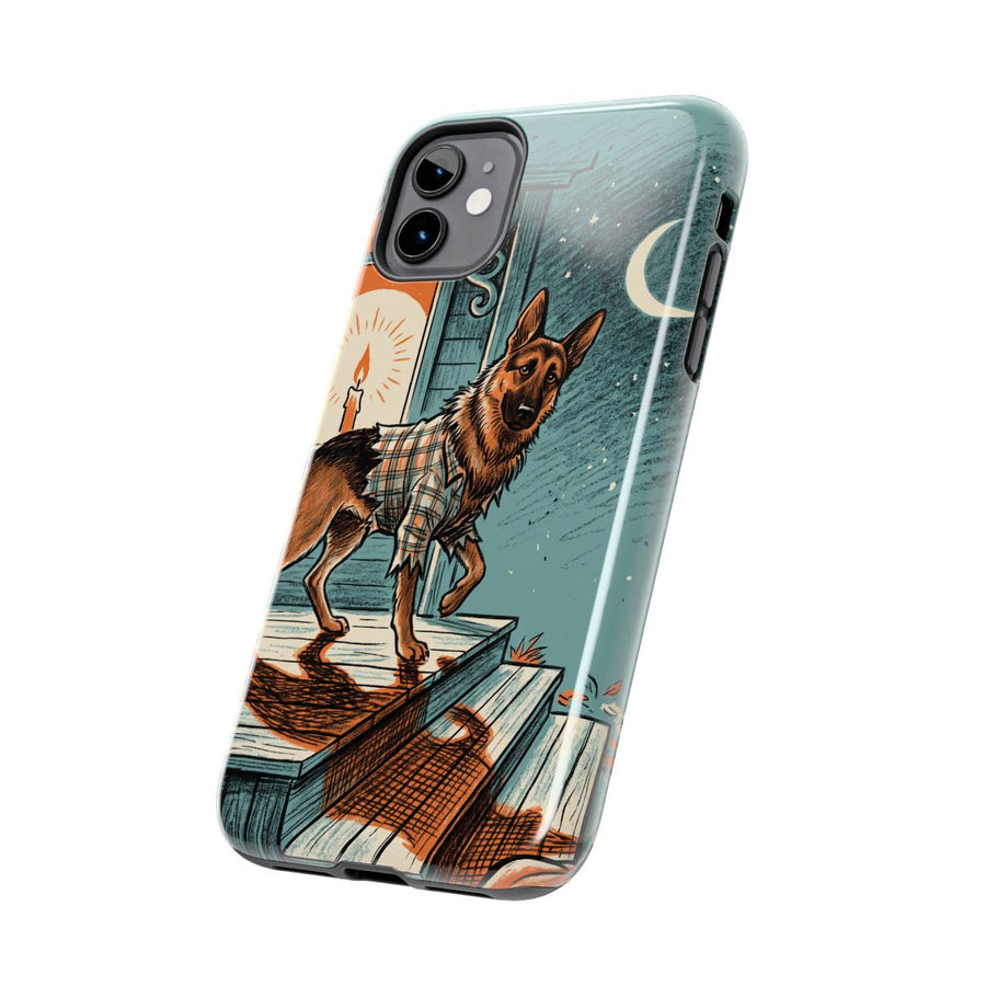 German Shepherd Halloween tough phone case by Tritan, side