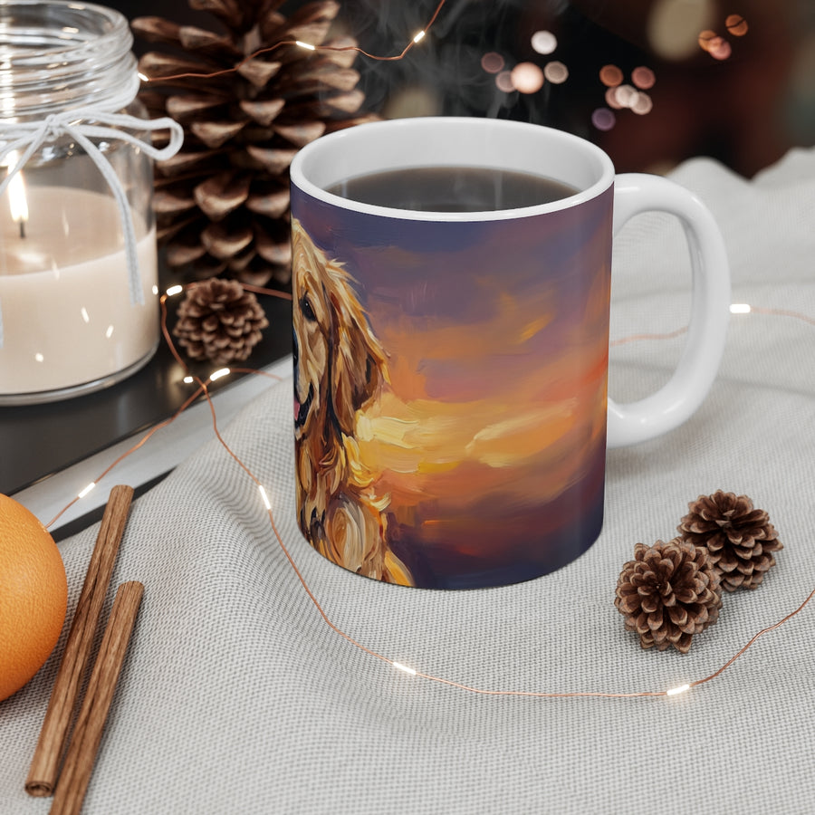 Golden Retriever Acrylic ceramic mug by Tritan, context