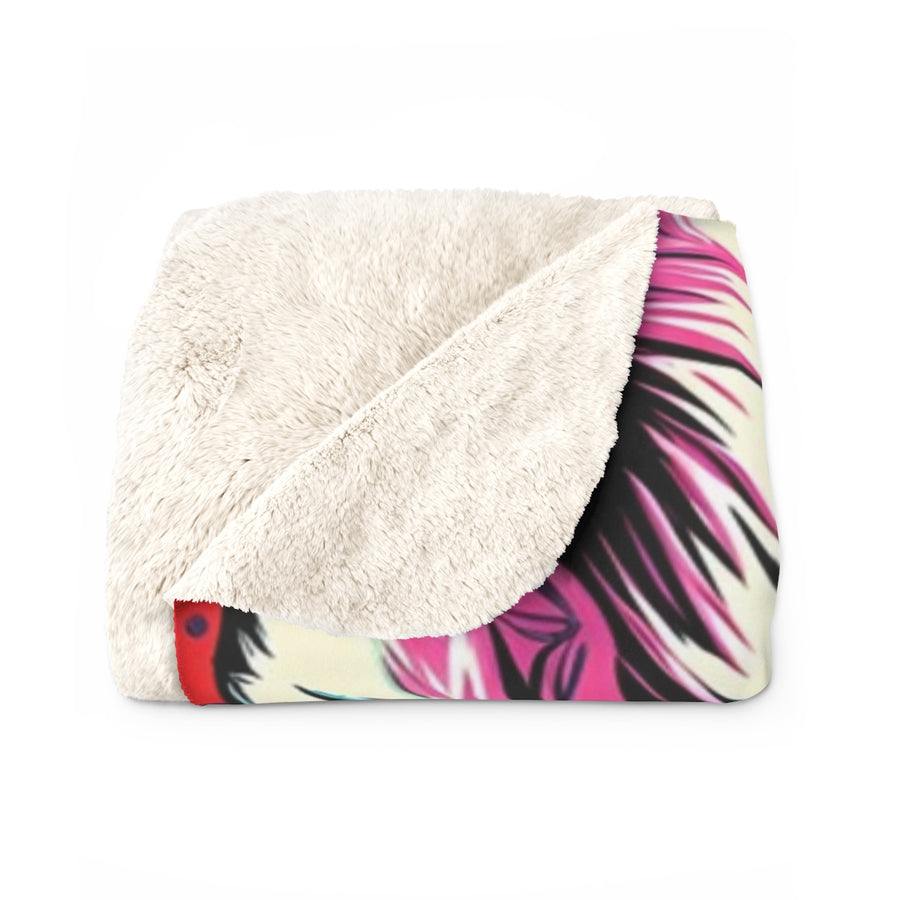 Husky Comic Pop Art Throw Blanket | Premium Dog Prints | Tritan