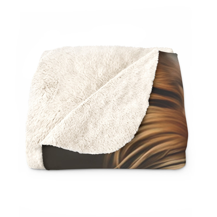 Yorkshire Terrier Medieval Knight Portrait Regal Throw Blanket | Premium Dog Prints | Tritan