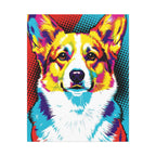 Pop Art Corgi Canvas — Bold Dog Wall Art