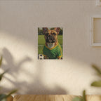 French Bulldog Oil Painting Soccer Portrait Canvas Wall Art Decor Gift for Dog Lovers