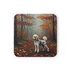 Acrylic Poodle - Autumn Woods | Cork Back Coaster