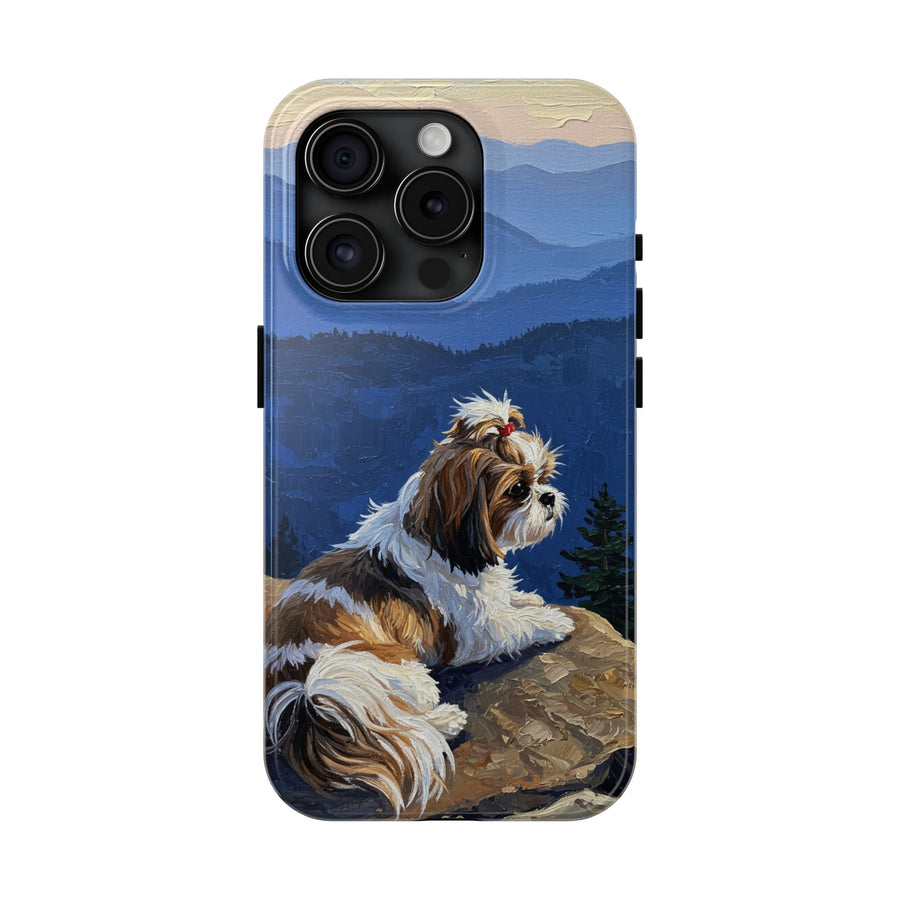 Acrylic Shih Tzu - Mountain Overlook | Tough Phone Case