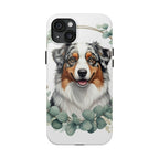 Australian Shepherd Watercolor Botanical Wreath Phone Case | Premium Dog Prints | Tritan — view 7 of 28