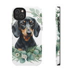 Dachshund Watercolor Botanical Wreath Phone Case | Premium Dog Prints | Tritan — view 4 of 28