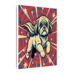 Shih Tzu Comic Book Canvas Art - Dynamic Pop Art Dog Print for Retro Wall Decor