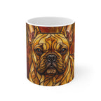 French Bulldog Low Poly Warm Jewel Ceramic Mug 11oz | Dog Lover Gift