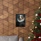 Australian Shepherd Renaissance Royal Portrait Matte Poster, Regal Dog Art Print, Australian Shepherd Lover Gift, Wall Art