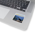 Acrylic Border Collie - Mountain Overlook | Kiss-Cut Stickers