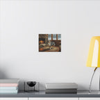 Australian Shepherd Canvas Wall Art Print | Aussie Dog Lover Gift | Dog Art Home Decor | Stretched Acrylic Painting Style