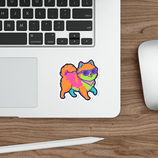 Y2K Pomeranian Sticker | Tritan — Lifestyle View