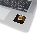 Labrador Retriever Renaissance Royal Portrait Sticker, Dog Portrait Vinyl Decal, Kiss-Cut Sticker, Labrador Retriever Lover Gift