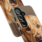 Golden Retriever Oil Portrait Phone Case, Classic Dog Portrait, Golden Retriever Lover Gift, Tough Case for iPhone and Samsung