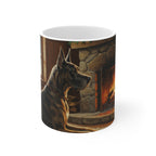 Acrylic Great Dane - Winter Hearth | Ceramic Mug 11oz