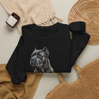Cane Corso Sweatshirt | Painterly Dog Art Crewneck | Cane Corso Mom Gift | Cozy Pullover for Dog Lovers | Pet Portrait Apparel
