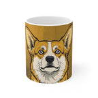 Corgi Comic Pop Art Ceramic Mug 11oz | Premium Dog Art | Tritan