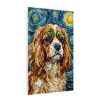 Cavalier King Charles Spaniel Post-Impressionist Oil Painting Canvas Wall Art | Cavalier Gift | Dog Decor