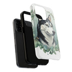 Siberian Husky Watercolor Botanical Wreath Phone Case | Premium Dog Prints | Tritan — view 19 of 28