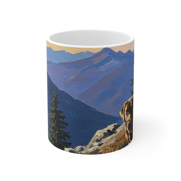 Acrylic Labrador Retriever - Mountain Overlook | Ceramic Mug 11oz