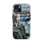 Australian Shepherd Acrylic Gallery Print Coastal Cliffside Phone Case | Premium Dog Prints | Tritan — view 5 of 28